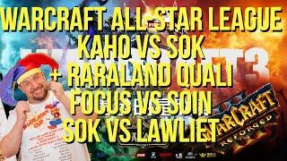 SOK vs LAWLIET, FOCUS vs SOIN / турнир RARALAND Азиатские квалификации WARCRAFT 3 !озвучки