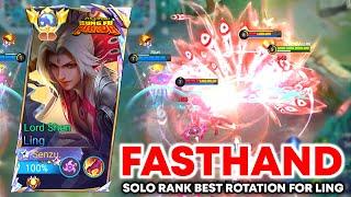 LING LORD SHEN SOLO RANK ROTATION FOR GET WINSTREAK IN HIGH TIER - LING GAMEPLAY MOBILE LEGENDS