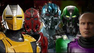 MORTAL KOMBAT CYBER NINJAS CYRAX SEKTOR SMOKE SUB-ZERO REPTILE Evolution Skins Costumes MK3 - MK1