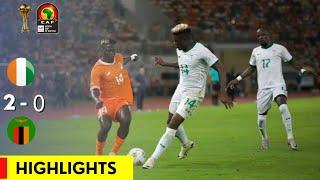 IVORY COAST 2-0 ZAMBIA | HIGHLIGHTS |  AFCON QUALIFIERS 2025