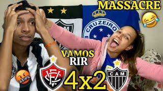 REACT ATLÉTICO 2x4 VITÓRIA | REACT ATLETICANO REVOLTADO COM A DERROTA PARA VITÓRIA