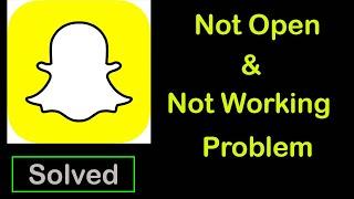 How to Fix SnapChat App Not Working | SnapChat Not Opening Problem in Android & ios
