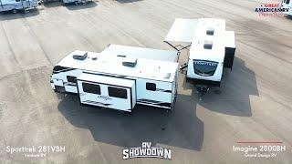 RV Showdown at Great American RV | Venture Sporttrek 281VBH vs Grand Design Imagine 2800BH