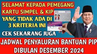 SELAMAT KEPADA PEMEGANG KARTU SIMPEL & KIP YANG TIDAK MEMILIKI 3 KRITERIA INI, DANA AKAN DISALURKAN