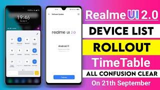 Realme UI 2.0 Device List & Rollout Schedule | All Confusion Clear On 21 September | Realme UI 2.0