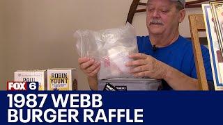 Frozen 1987 Webb burgers from Brewers 12-game win streak raffled off | FOX6 News Milwaukee