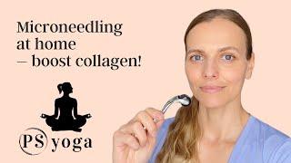 Boost collagen production with microneedling at home