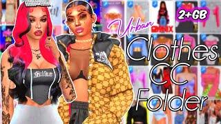 {2 +GB} URBAN FEMALE CLOTHES CC FOLDER |The Sims 4