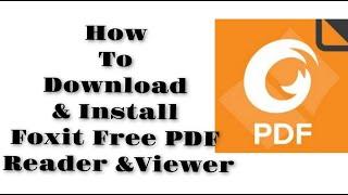 How to  Download and Install Foxit Reader in windows 7/10 || Foxit Free PDF Reader &viewer#Humskills