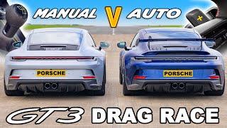 Porsche 911 GT3 Manual v PDK: DRAG RACE