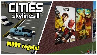 Parkplatz selber bauen und Plakate | Cities Skylines 2 - 21 | #citiesskylines2