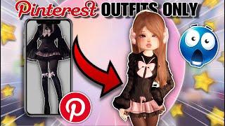 RECREATING Pinterest Outfits For *EVERY THEME* In Dress To Impress!! (Roblox)