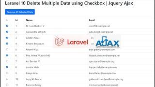 Laravel 10 Delete Multiple Data using Checkbox | Jquery Ajax