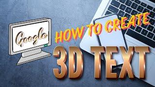 How to create 3D Text | Graphic Designing