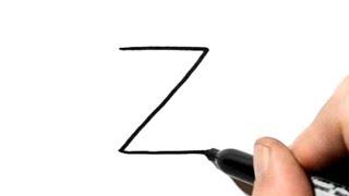 How to turn Letter Z into a Zebra - LetterToons A-Z Animals