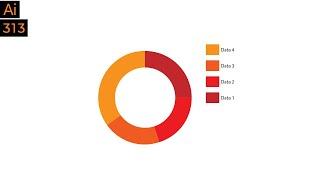 Donut chart in Adobe Illustrator