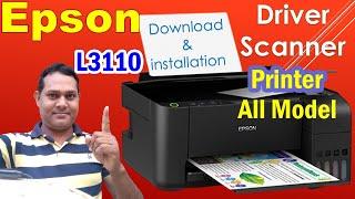 How to Download & install Driver of Epson All Printer & Scanner | All Model l3110,3115,3100,3150