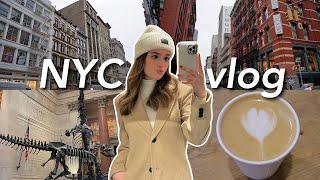 NYC Vlog: museum tour, shopping + try on, and yummy food!