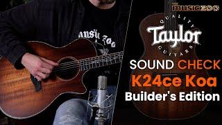 Sound Check Demo Video: Taylor K24ce Koa Builder's Edition Acoustic-Electric