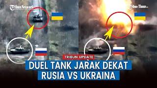 Pertempuran Jarak Dekat, Tank Ukraina Diterjang Peluru Mematikan Tank Brigade ke-200 Rusia, VIRAL!!