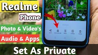 How To View Set as Private Photos And Videos in Realme Phone #SetAsPrivatePhotovideo