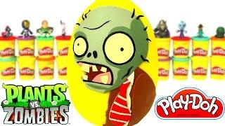 Huevo Sorpresa Gigante de Plants vs Zombies en Español de Plastilina Play Doh