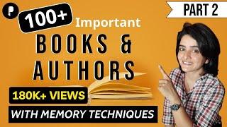Books & Authors (Part 2) | Books released in 2020-2021 & Earlier | With Memory Tricks | Ma'am Richa