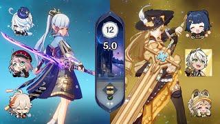 SPIRAL ABYSS 5.0 | FLOOR 12 9* | C0 Ayaka Freeze & C0 Navia Hypercarry | Genshin Impact