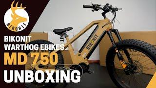 BIKONIT WARTHOG MD750 All-terrain Ebikes Unboxing