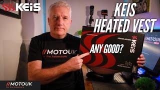 Best way to keep warm on a Motorcycle, Keis Heated Vest First look also V501 Controller & Battery 