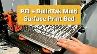 PEI + BuildTak multi surface print bed [hack]