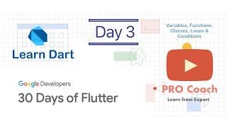 Flutter #30Days of Flutter | Day 3 | PRO Coach | Vivek Yadav