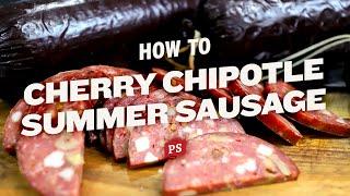 Cherry Bleu Cheese Summer Sausage | Homemade Summer Sausage Recipe