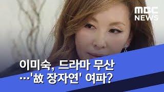 [투데이 연예톡톡] 이미숙, 드라마 무산…'故 장자연' 여파? (2019.04.04/뉴스투데이/MBC)