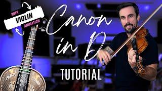 Canon in D - Pachelbel | Violin Tutorial + Sheet Music