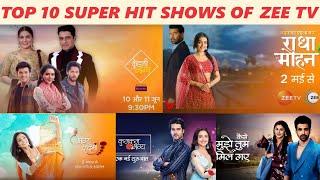 Top 10 Super Hit Serials of Zee TV  2024 | Most Popular Serials | Best Serials List
