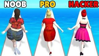 NOOB vs PRO vs HACKER in GIrl Runner 3D