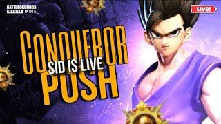 DAY-2 SOLO CONQUEROR RANK PUSH LIVE | SID IS LIVE | BGMI LIVE | #bgmilive #soloconquerorpush #shorts