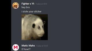 how to steal other servers STICKERS!!!|  discord