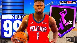 99 DRIVING DUNK “ATHLETIC SLASHER” BUILD IS THE BEST BUILD IN NBA 2K23!!