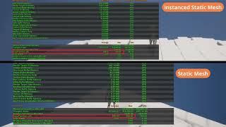 Instanced Static Mesh (ISM) vs. Static Mesh Component