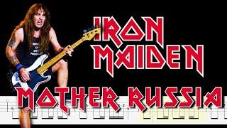 Iron Maiden - Mother Russia (Bass Tabs - Notation) By @ChamisBass  #chamisbass #ironmaidenbass