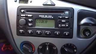 How to UNLOCK Ford Focus radio 6000CD on LOCK10