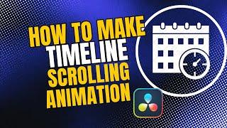 How To Make a Timeline Scrolling Animation in DaVinci Resolve