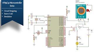 MQ9 Gas sensor Interfacing with 89C52 | Simulation | Methane(CH4), Carbon monoxide (CO)