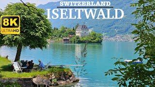 [ 8K ] Iseltwald Schweiz – Ein kleines verträumtes Dorf am Brienzersee | 8K-UHD-Rundgang