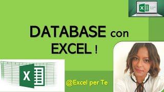 EXCEL- Come creare un Database con Excel