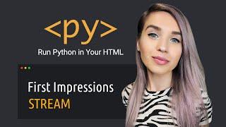 PyScript First Impressions - Run Python in HTML Document - RIP JavaScript