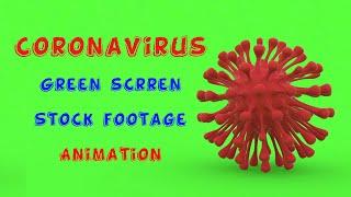 3D Coronavirus Animations Green Screen | Stock Footage