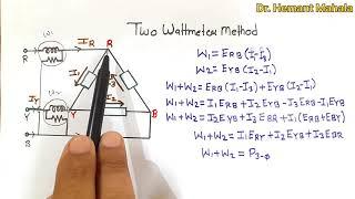 Two Wattmeter Method| Three Phase Power Measurement| Star and Delta Connected Load